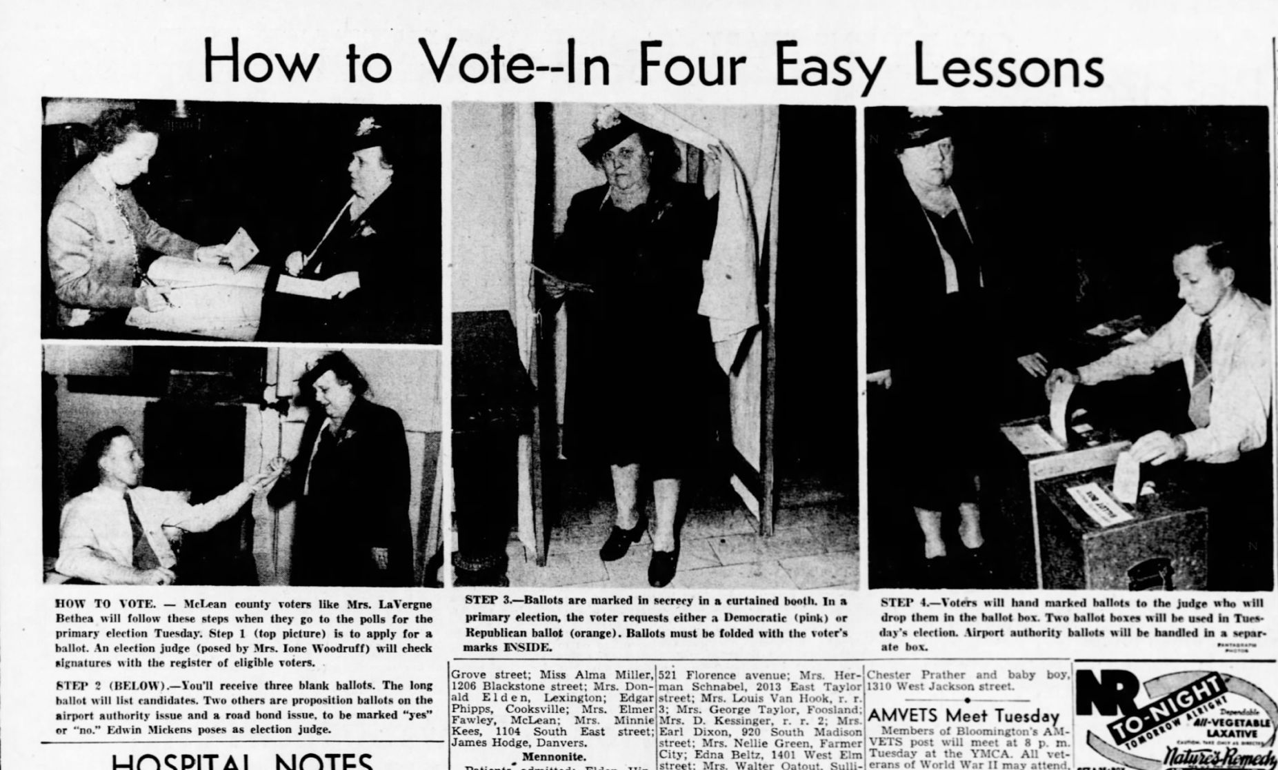 How to vote in four easy lessons